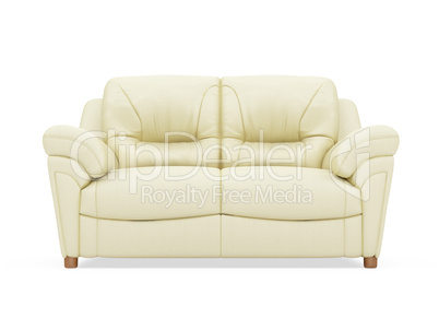 Couch over white