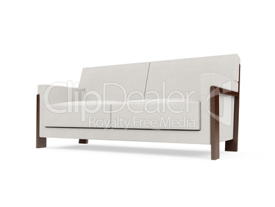 Sofa over white background