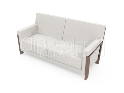 Sofa over white background