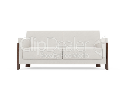 Sofa over white background