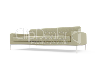 Sofa over white background