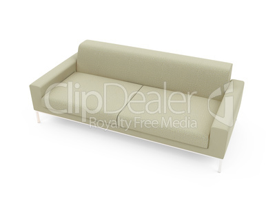 Sofa over white background