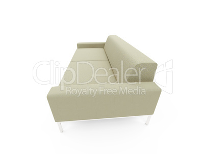 Sofa over white background