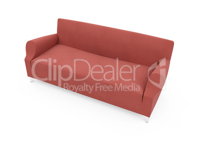 Sofa over white background