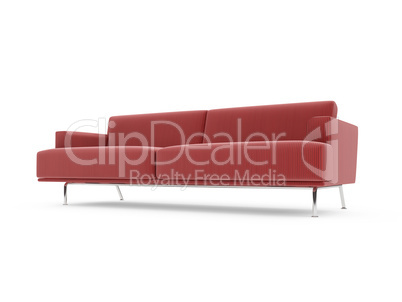 Sofa over white background