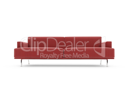 Sofa over white background