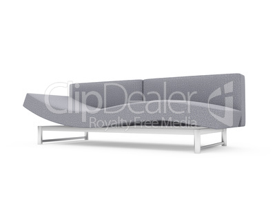 Sofa over white background