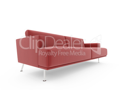 Sofa over white background