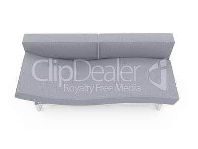 Sofa over white background