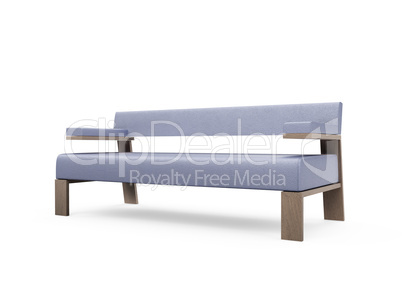 Sofa over white background