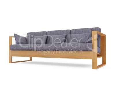 Sofa over white background