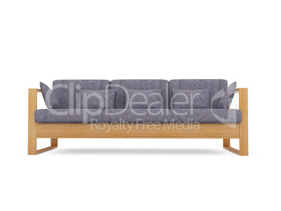 Sofa over white background