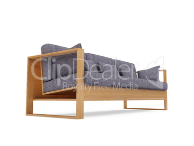 Sofa over white background