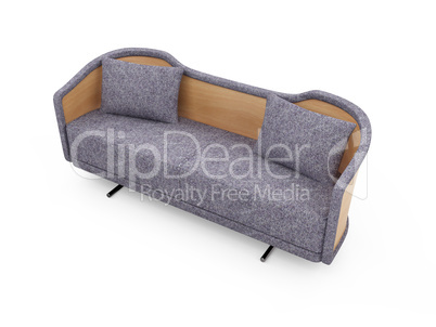 Sofa over white background