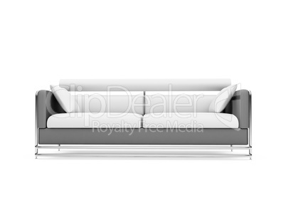 Sofa over white background