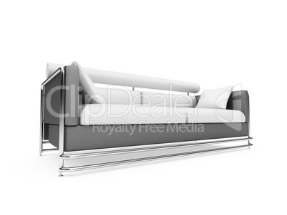 Sofa over white background