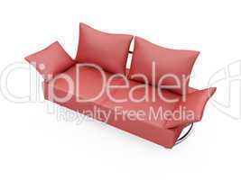 Sofa over white background