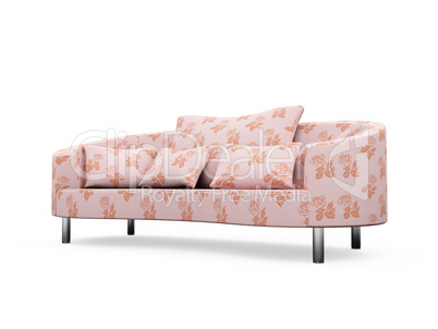 Sofa over white background