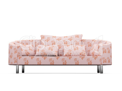 Sofa over white background