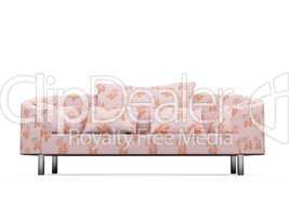 Sofa over white background