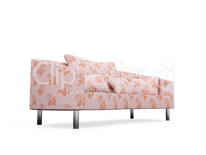 Sofa over white background