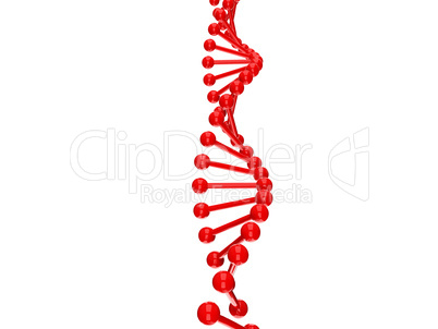 dna structure over white