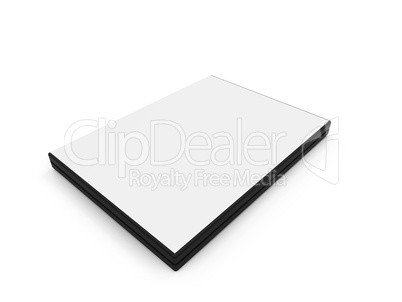 Dvd blank box over white