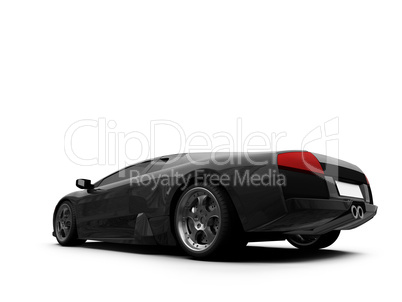 Ferrari isolated back view