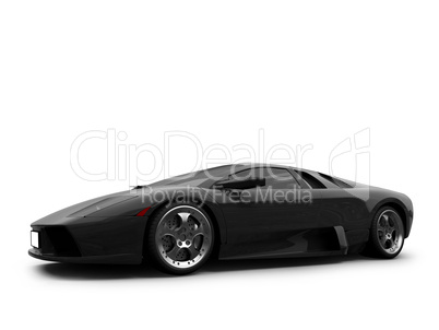 Ferrari isolated front view