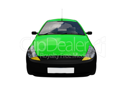 isolated smarty car front view