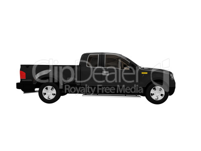 FordF150 isolated black car side view