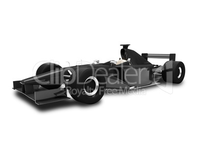 isolated speed car front view 02
