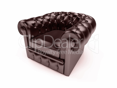 Leather royal armchair