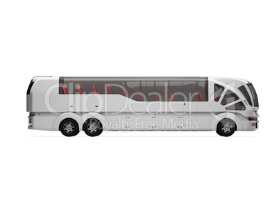Future concept of bus isolated view