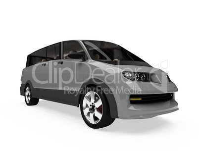 Future concept of car isolated view