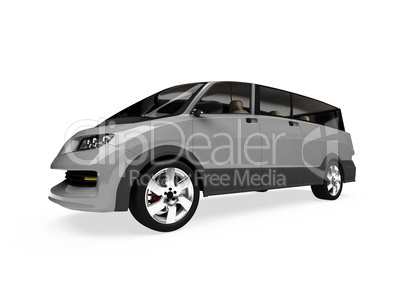 Future concept of car isolated view