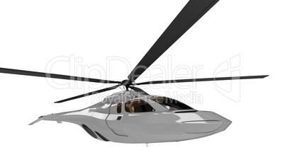 Future concept of helicopter isolated view