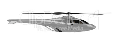 Future concept of helicopter isolated view