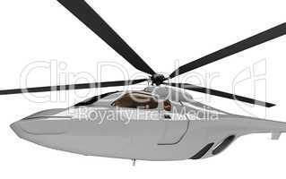 Future concept of helicopter isolated view