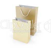 Gift bags isolated view