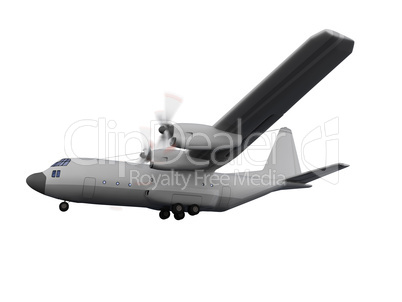 military aircraft isolated view