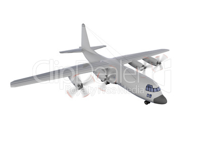 military aircraft isolated view