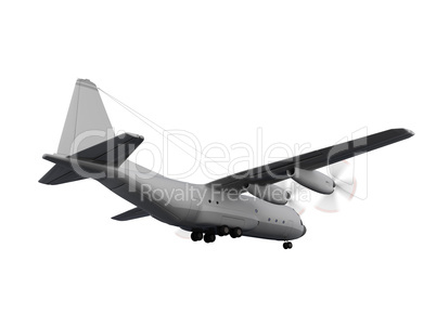 military aircraft isolated view