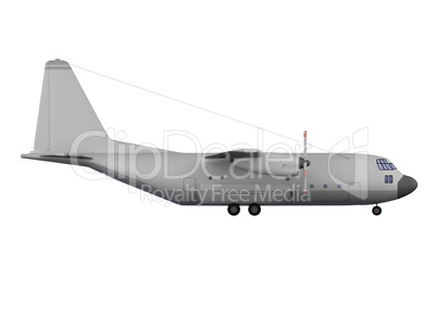 military aircraft isolated view