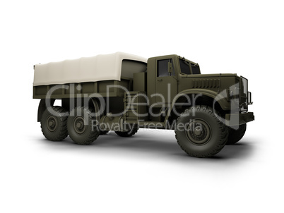 isolated big car front view 04