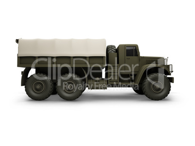 isolated big car side view