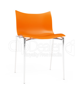 Modern chair against white