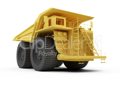 Isolated big dump truck