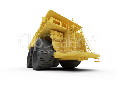 Isolated big dump truck