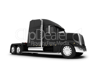 Monstertruck isolated black front view